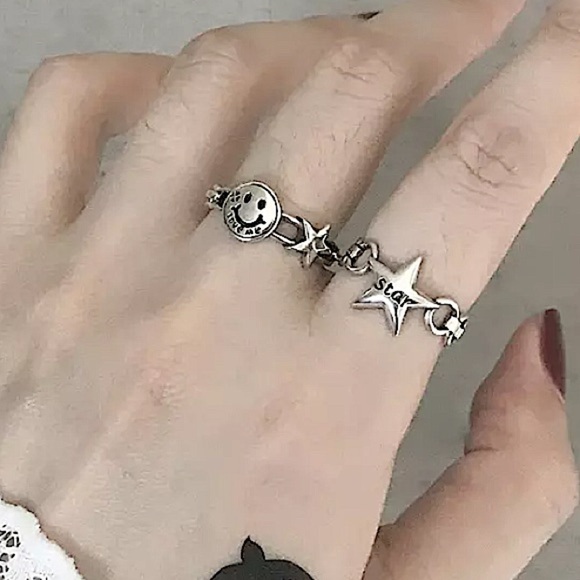 STERLING SILVER STAR RING - Picture 4 of 5